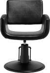 Activeshop Mataro Black hairdressing chair with black base