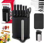 Klausberg KNIFE SET W STAND Z BOARD I WITH A GRIP NA TOWEL KB-7977