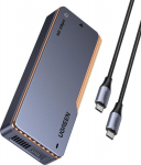 Ugreen D703 to disk USB4 40Gb/s M.2 NVMe SSD z active cooling - szara