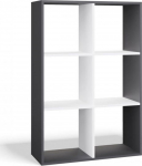 TOP E SHOP MALAX 2X3 SHELVING UNIT, ANTHRACITE/WHITE