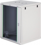 Digitus Wall-mounted network cabinet Dynamic 19" 16U rack 785x600x600mm, door glass, szary, not folded, 60kg