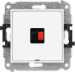 Karlik ICON Single speaker socket mechanism, without description field white IGGBO-1