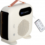 Adler LED Fan Heater with Remote Control | AD 7756 | Fan heater | 2000 W | Beige | IPX0