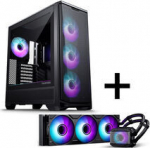 PHANTEKS Eclipse G400A PC-Geh&auml;use + Glacier M25 Gen2 AiO-Wasserk&uuml;hlung - schwarz