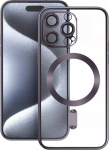 Vmax overlay Electroplating Mag TPU do iPhone 15 Plus 6.7'' fioletowa