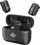 Microphone Luucco MiniPods K2 Lightning czarny 2 szt. + etui (SB11225)