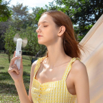 Jisulife Mini Fan Jisulife Handheld Fan Life8 portable fan USB z powerbank function 2000mAh i flashlight - white