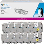 G&G 10 Compatible label tapes mit Brother TZe-231
