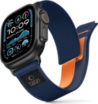 Tech-Protect kellarihm Nylon Elite Apple Watch 44/45/46/49mm, navy/oranž