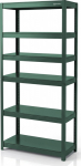 Jan Nowak Wide green metal shelf: JOHNNY, 1800 x 800 x 420 mm