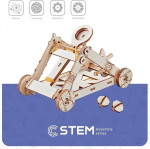 Extra Digital Wooden Assembly Kit Catapult, STEM Educational Toy