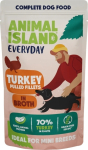ANIMAL ISLAND Everyday Turkey pulled fillets in broth - wet dog food - 150g