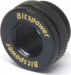Bitspower Housing bushing connection straight G1/4 Zoll IG auf G1/4 Zoll IG - schwarz matt