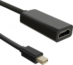 Adapter AV Qoltec DisplayPort Mini - HDMI czarny (50432)