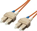 Equip Patchkabel SC->SC 1.00m Multimode Duplex OM1 orange Polybeutel