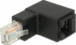 DELOCK Adapter RJ45 plug angled > RJ45 jack Cat6 UTP