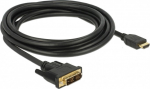 DELOCK Kabel DVI 18+1 St > HDMI-A St 3.0m schwarz
