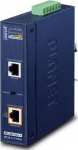 Planet Industrial Single-Port Multi-Gigabit 802.3bt PoE++ Injector (95 Watts, -40~75 degrees C, 12~54V DC)
