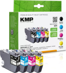 KMP Patrone Brother LC-3217VA LDR Multip. 4x550 S. B58V refilled