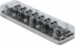 Delock Externer USB 3.0 Hub with 7 Ports transparent