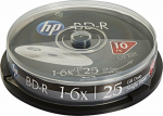 29 HP HP BD-R, Single Layer 25GB, Standard, cake box, BRE00071-3, 69321, 6x, 10-pack, do data archiving