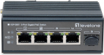 LevelOne Industr.PoE+Switch 4xGE PoE/1xSFP 240W unman.Metall