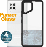 Kaitse&uuml;mbris ClearCase, Samsung Galaxy A42 5G, l&auml;bipaistev musta &auml;&auml;rega, PanzerGlass