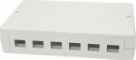 Lanview Surface mount box for 6/12 x, RJ45 jack