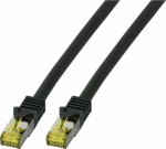 EFB Elektronik EFB RJ45 Patchk. Cat.6a S/FTP LSZH Cat.7 Rohk. 0.15m schwarz