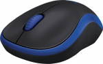 Logitech M185 - Optical mouse - blue/black