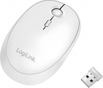 Logilink Maus Funk & Bluetooth,2.4GHz,800/1200/1600dpi,wei&szlig;