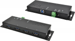 Exsys EX-1183HMVS-2 - USB 3.2 Gen 1 (3.1 Gen 1) Type-B - USB 3.2 Gen 1 (3.1 Gen 1) Type-A - 5000 Mbit/s - Schwarz - Metall - 1.5 m