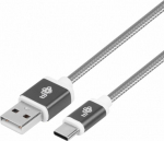 Cable USB TB Print USB-A - USB-C 1.5 m Szary (AKTBXKUCSBA150S)