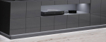 Cama MEBLE Cama LED lighting RTV cabinet REJA white