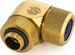 Bitspower Advanced Multi-Link Adapter Connection 90 Grad G1/4 Zoll AG auf 14mm AD Hardtube - drehbar, Messing