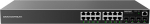 Grandstream Networks Grandstream GWN7802P - Switch - Business, managed - L2+ - 16 x 10/100/1000 (PoE+)