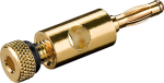 Wentronic Goobay banana plug, black, 1kpl