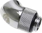 Bitspower Adapter 45 Grad G1/4 Zoll AG auf G1/4 Zoll IG - drehbar, Shiny silver
