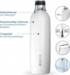 Brita Bottle SodaTrio 1 L White steel