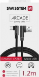 Kabel USB Swissten USB-A - microUSB 1.2 m Czarny (71527500)