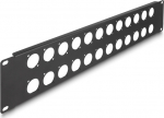 Delock Patchpanel (Blanking Panel) - D-Typ - Rack mountable - Schwarz - 2U - 48.3 cm (19")
