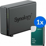 Synology DS124 +1x HAT3310-12T (1x 12TB) - 1x HAT3310-12T (1x 12TB)