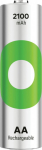 GP Batteries GP ReCyko Rechargeable Battery, Size AA, 2100 mAh, 1.2V (2-pack)