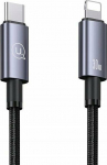 Kabel USB Usams USB-A - Lightning 0.25 m Czarny (Usa001352)