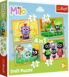 Trefl Puzzle 4w1 Meet Milo and his friends - together 71 element&oacute;w (34654)