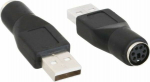 Adapter USB InLine USB - PS/2 Czarny (33102K)