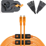Tether Tools LeverLock&Cable Kit Optima 10G straight orange 9.2m