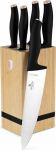 Berlinger Haus Set of knives Bh-2970 Black Rose W Bamboo Block
