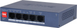 Dahua Europe Switch|DAHUA|DH-CS4005-4ET1GT-36|Switch layer L2|4xRJ-45 ports|RJ-45 Ports Type Fast Ethernet (10/100)|1xGigabit Ethernet (copper) ports quantity|4xPower over Ethernet (PoE) ports quantity|Total Power over Ethernet (PoE) budget 36 W|CS40 ...