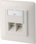 Digitus CAT 5e mod wall outlet. shield - DN-9001-N